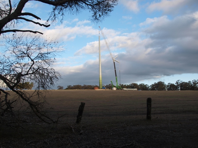 Delivering reinforcing steel for two turbine foundations.